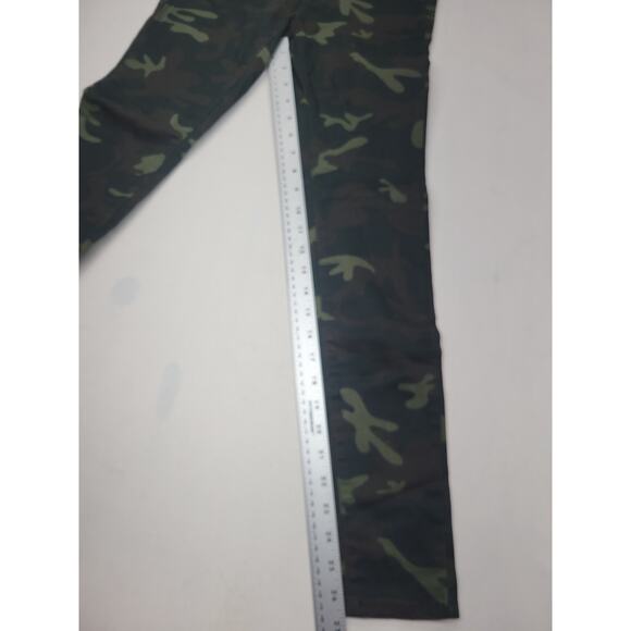 Zara Womens Jeans Multicolor Size 2 Mid Rise Moto Denim Camo Cotton Blend - Picture 13 of 16